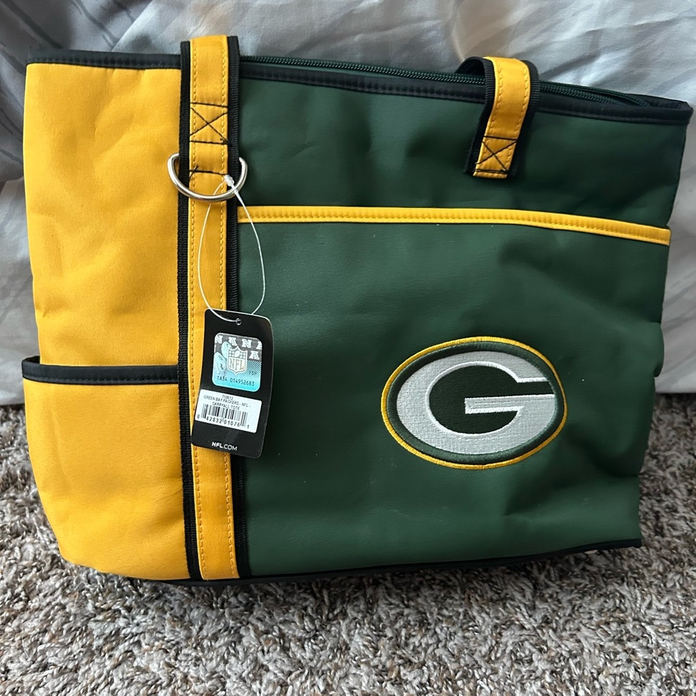 NFL Green and Yellow Packers Tote Bag Durable Design